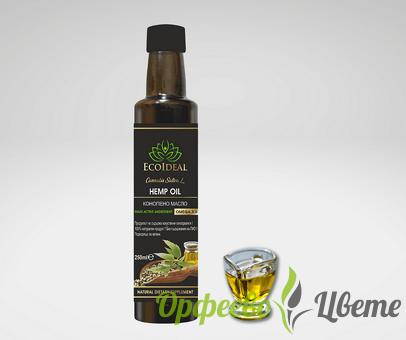 ХРАНИТЕЛНИ ДОБАВКИ Висок холестерол EcoIdeal КОНОПЕНО МАСЛО 250 ml / Cannabis Sativa / Hemp oil 250 ml 